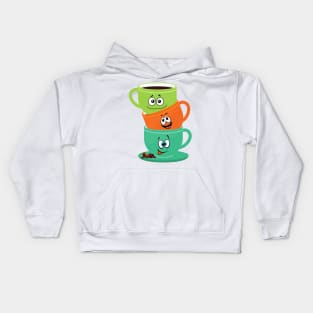 Big Face Coffee Owner Kids Hoodie